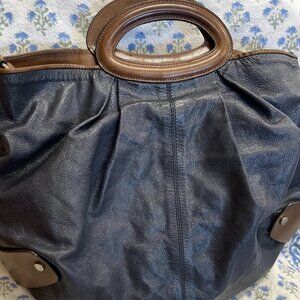 Marni Balloon Bag Black and Brown Leather